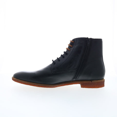 Testosterone Allow Me T99601 Mens Black Leather Lace Up Casual Dress Boots