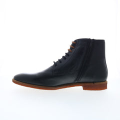 Testosterone Allow Me T99601 Mens Black Leather Lace Up Casual Dress Boots