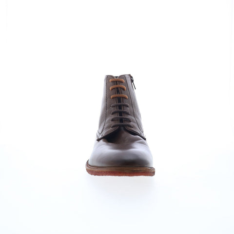 Testosterone Allow Me T99601 Mens Brown Leather Lace Up Casual Dress Boots