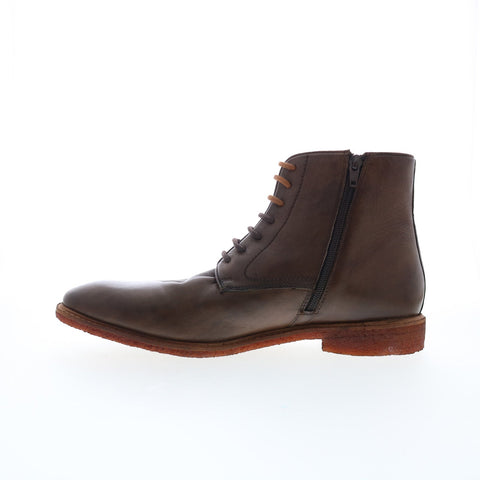 Testosterone Allow Me T99601 Mens Brown Leather Lace Up Casual Dress Boots