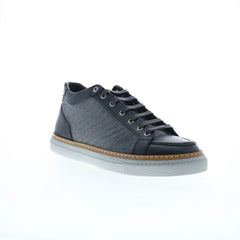 Di Bianco Boxer Calfskin Mens Gray Leather Lace Up Lifestyle Sneakers Shoes