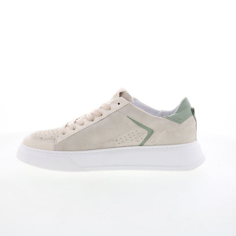 Miz Mooz Tristin Womens Beige Suede Lace Up Lifestyle Sneakers Shoes
