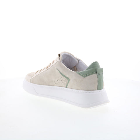 Miz Mooz Tristin Womens Beige Suede Lace Up Lifestyle Sneakers Shoes