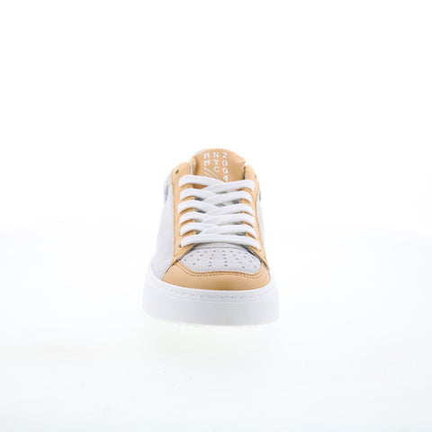 Miz Mooz Tristin Womens Gray Leather Lace Up Lifestyle Sneakers Shoes