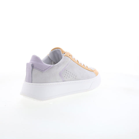 Miz Mooz Tristin Womens Gray Leather Lace Up Lifestyle Sneakers Shoes