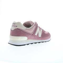Pink suede new balance sale