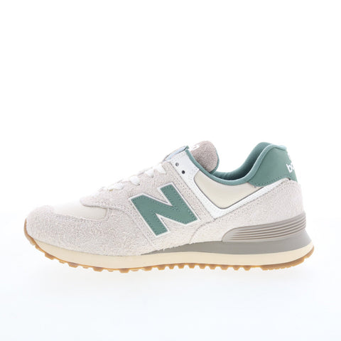 New Balance 574 U574GDG Mens Beige Suede Lace Up Lifestyle Sneakers Shoes 