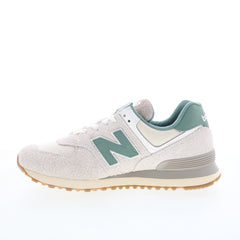 New Balance 574 U574GDG Mens Beige Suede Lace Up Lifestyle Sneakers Shoes 