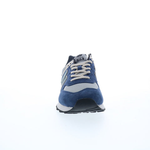 New Balance 574 U574SOA Mens Blue Suede Lifestyle Sneakers Shoes