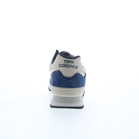 New Balance 574 U574SOA Mens Blue Suede Lifestyle Sneakers Shoes