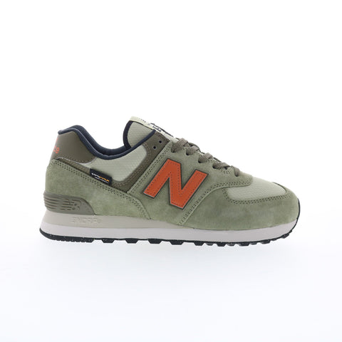 New Balance 574 U574SOC Mens Green Suede Lifestyle Sneakers Shoes