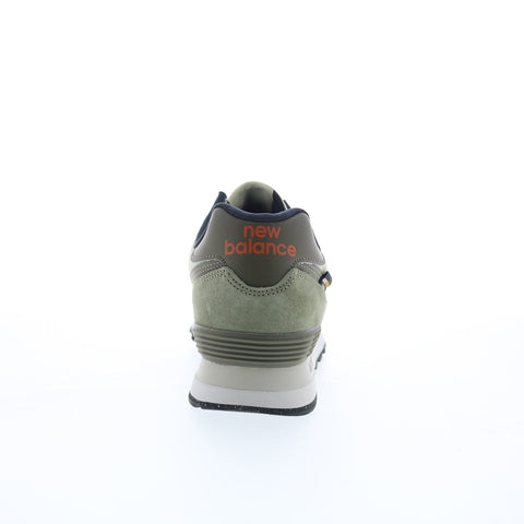 New Balance 574 U574SOC Mens Green Suede Lifestyle Sneakers Shoes