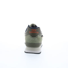 New Balance 574 U574SOC Mens Green Suede Lifestyle Sneakers Shoes