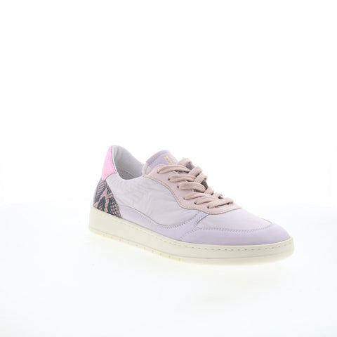 Miz Mooz Veronica Womens Purple Leather Lace Up Lifestyle Sneakers Shoes