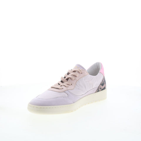 Miz Mooz Veronica Womens Purple Leather Lace Up Lifestyle Sneakers Shoes