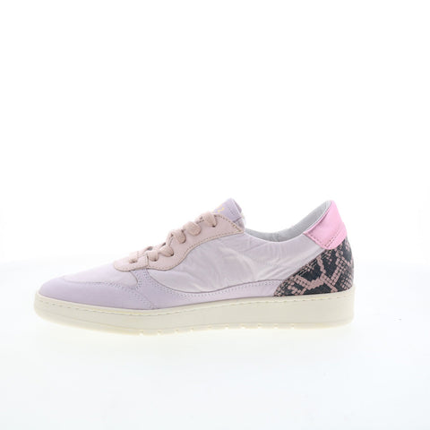 Miz Mooz Veronica Womens Purple Leather Lace Up Lifestyle Sneakers Shoes