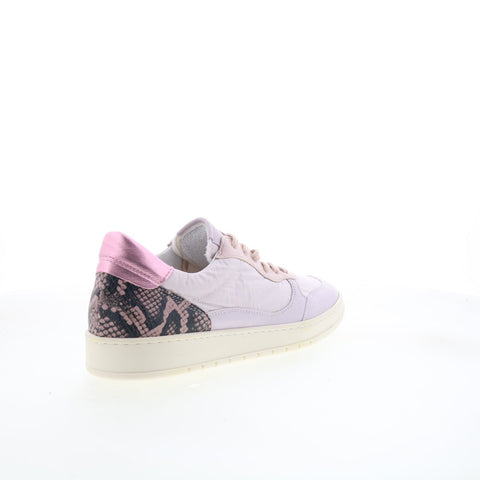 Miz Mooz Veronica Womens Purple Leather Lace Up Lifestyle Sneakers Shoes