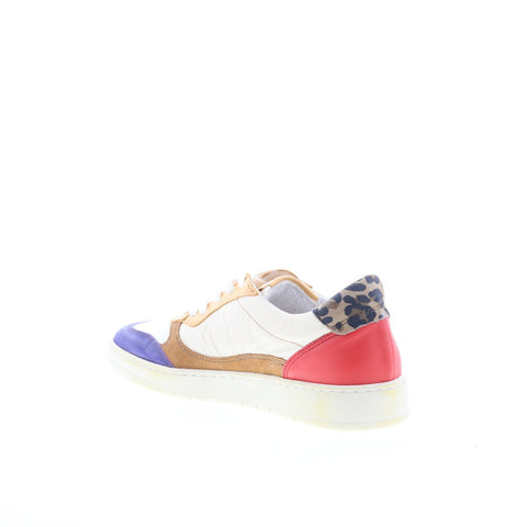 Miz Mooz Veronica Womens White Leather Lace Up Lifestyle Sneakers Shoes