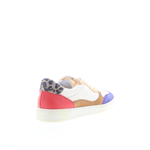 Miz Mooz Veronica Womens White Leather Lace Up Lifestyle Sneakers Shoes