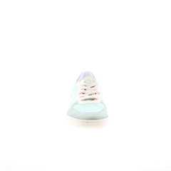 Miz Mooz Veronica Womens Green Leather Lace Up Lifestyle Sneakers Shoes