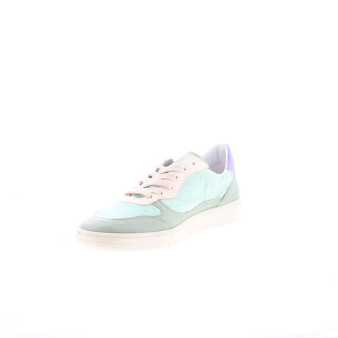 Miz Mooz Veronica Womens Green Leather Lace Up Lifestyle Sneakers Shoes
