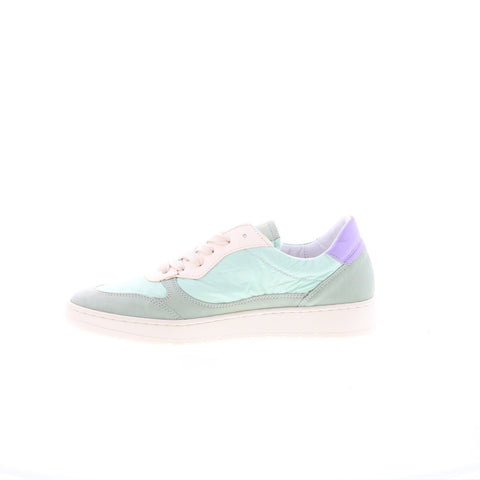 Miz Mooz Veronica Womens Green Leather Lace Up Lifestyle Sneakers Shoes