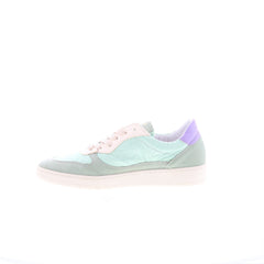 Miz Mooz Veronica Womens Green Leather Lace Up Lifestyle Sneakers Shoes