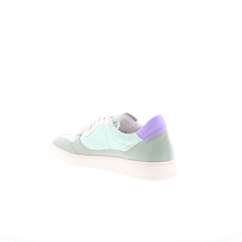 Miz Mooz Veronica Womens Green Leather Lace Up Lifestyle Sneakers Shoes
