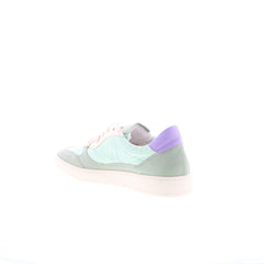Miz Mooz Veronica Womens Green Leather Lace Up Lifestyle Sneakers Shoes