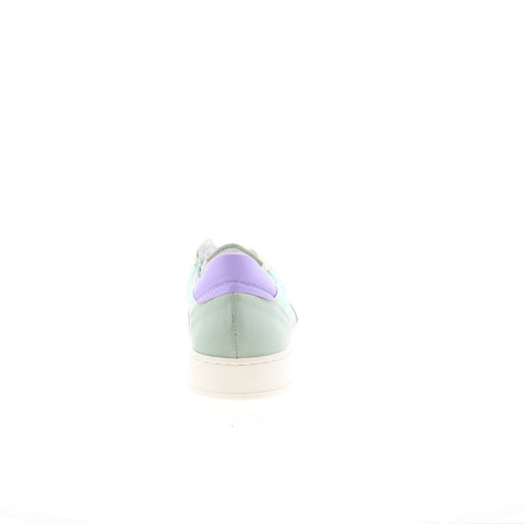 Miz Mooz Veronica Womens Green Leather Lace Up Lifestyle Sneakers Shoes
