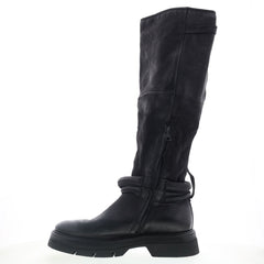 A.S. 98 Vick Womens Black Leather Zipper Knee High Boots