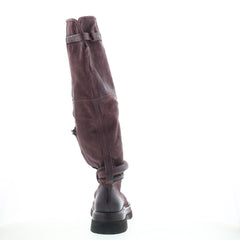 A.S. 98 Vick Womens Brown Leather Zipper Knee High Boots