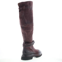 A.S. 98 Vick Womens Brown Leather Zipper Knee High Boots