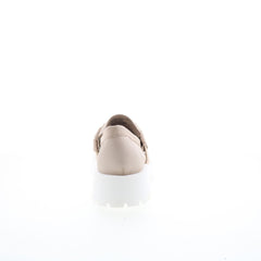 Miz Mooz Vicky Womens Beige Leather Slip On Loafers & Slip Ons Casual Shoes