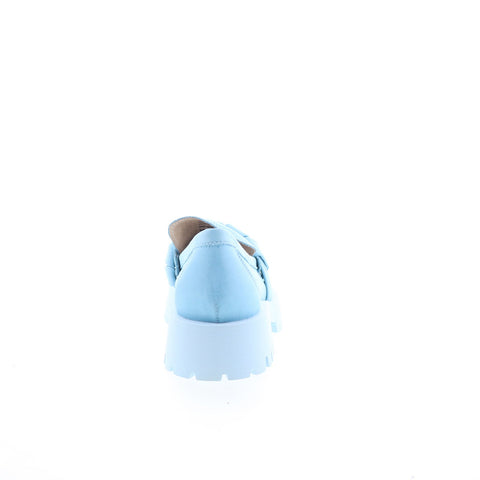 Miz Mooz Vicky Womens Blue Leather Slip On Loafers & Slip Ons Casual Shoes