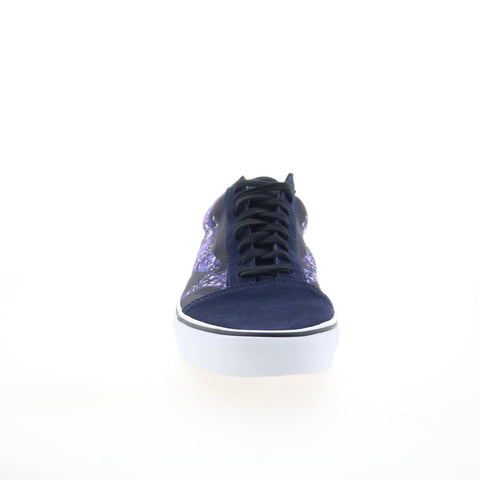 Vans Old Skool VN0A3WKT4S1 Mens Blue Suede Skate Inspired Sneakers Shoes