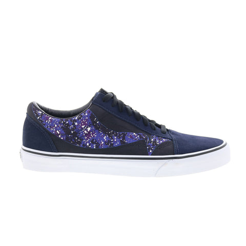 Vans Old Skool VN0A3WKT4S1 Mens Blue Suede Skate Inspired Sneakers Shoes