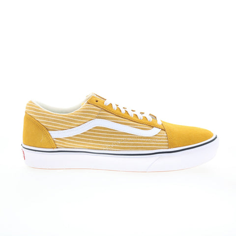 Vans Comfycush Old Skool Mens Yellow Skate Inspired Sneakers Shoes