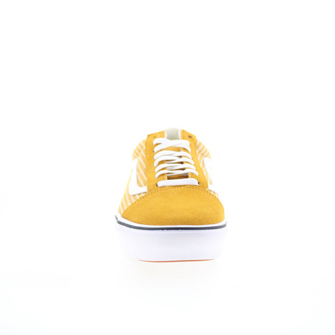 Vans Comfycush Old Skool Mens Yellow Skate Inspired Sneakers Shoes