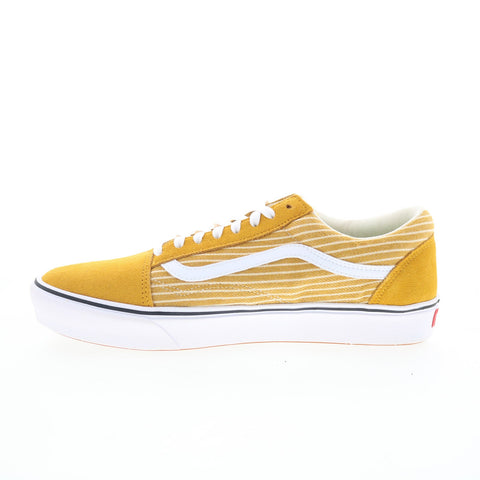 Vans Comfycush Old Skool Mens Yellow Skate Inspired Sneakers Shoes