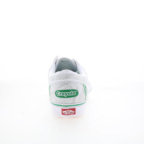 Vans Comfycush Old Skool Mens White Canvas Skate Inspired Sneakers Shoes