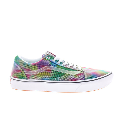 Vans Comfycush Old Skool Mens Green Synthetic Skate Inspired Sneakers Shoes