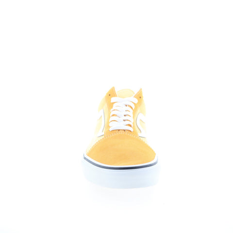 Vans Old Skool VN0A5KRFAVL Mens Yellow Suede Skate Inspired Sneakers Shoes