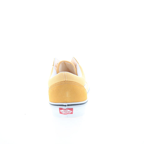 Vans Old Skool VN0A5KRFAVL Mens Yellow Suede Skate Inspired Sneakers Shoes