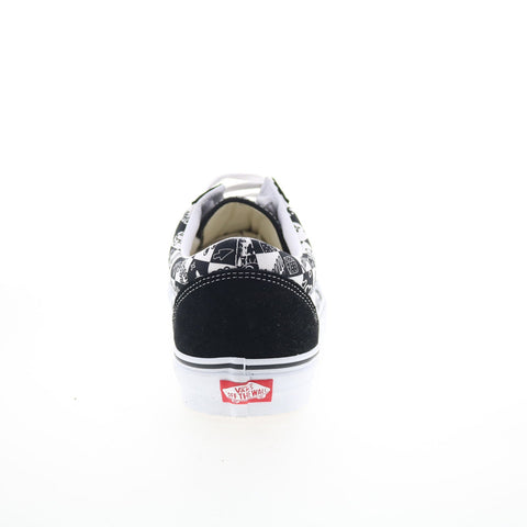 Vans Old Skool VN0A7Q2J6U6 Mens Black Suede Skate Inspired Sneakers Shoes