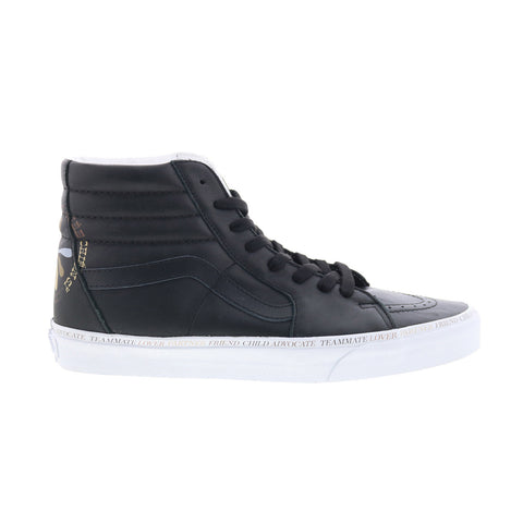 Vans Sk8-Hi VN0A7Q5NB6L Mens Black Leather Skate Inspired Sneakers Shoes