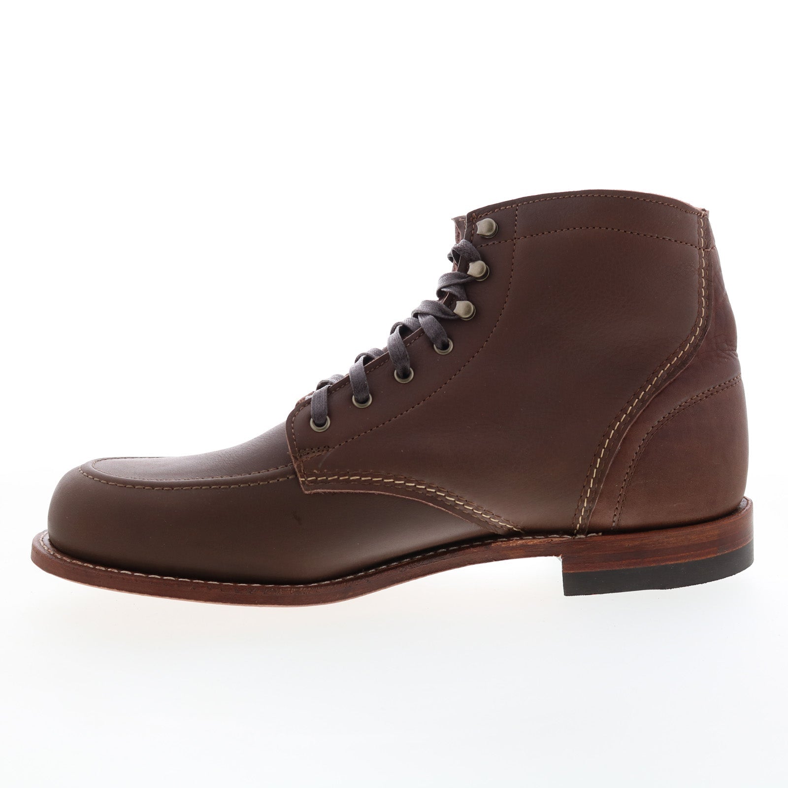 Wolverine 1000 Mile Moc Toe W990143 Mens Brown Leather Casual Dress Bo Ruze Shoes