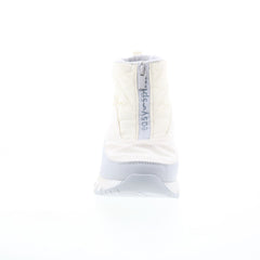 Easy Spirit Wistar 2 Martha Stewart Womens White Canvas Casual Dress Boots