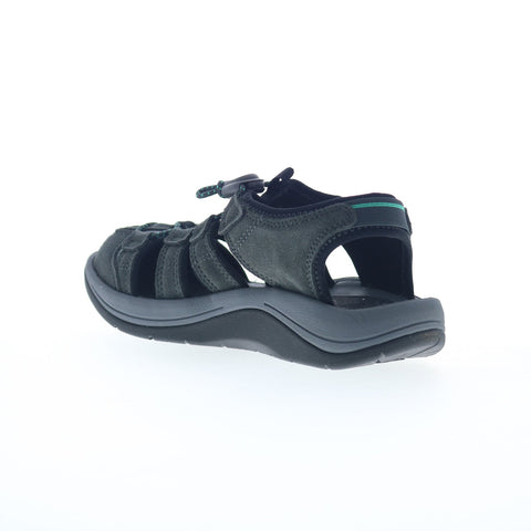 Muck Wanderer WWS100 Womens Gray Suede Slip On Sport Sandals Shoes