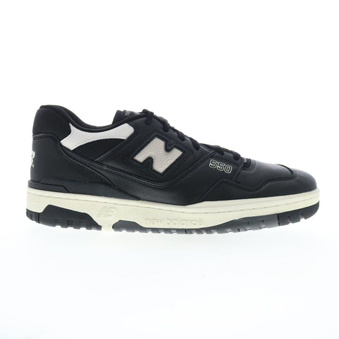 New Balance 550 XBB550LBW Mens Black Leather Lifestyle Sneakers Shoes